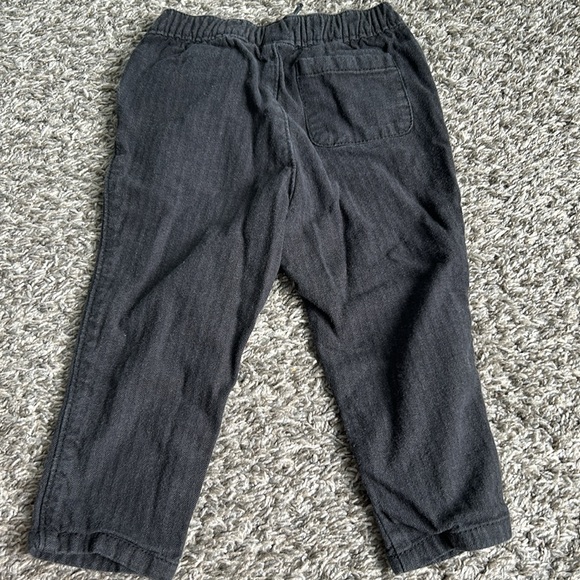 Old Navy dark gray pull on drawstring cargo pant toddler boy 12-18 months - Picture 5 of 5